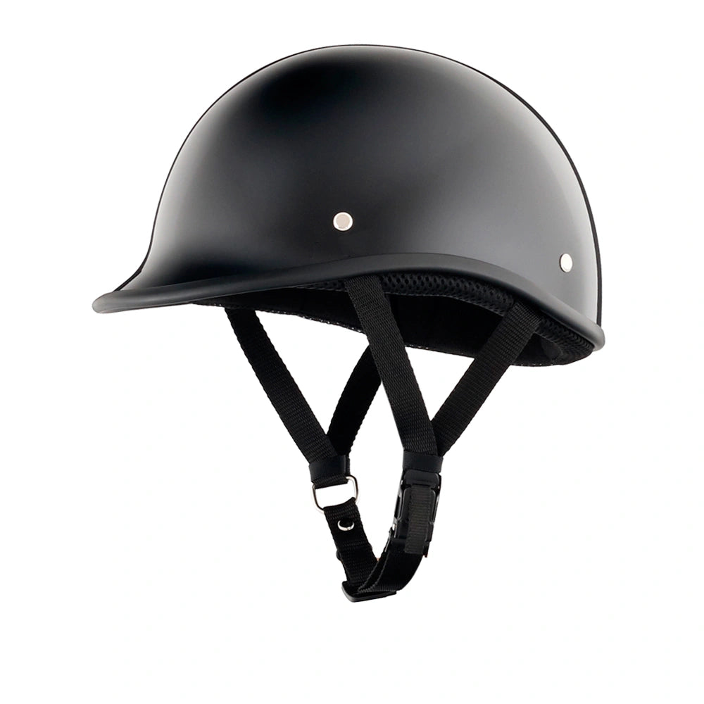 Low Profile Reversible DOT Polo Helmet / Gloss Black