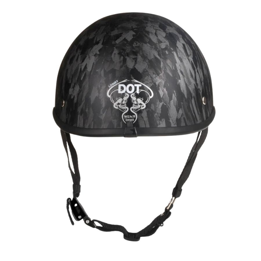 Low Profile Reversible DOT Polo Helmet / Carbon Fiber