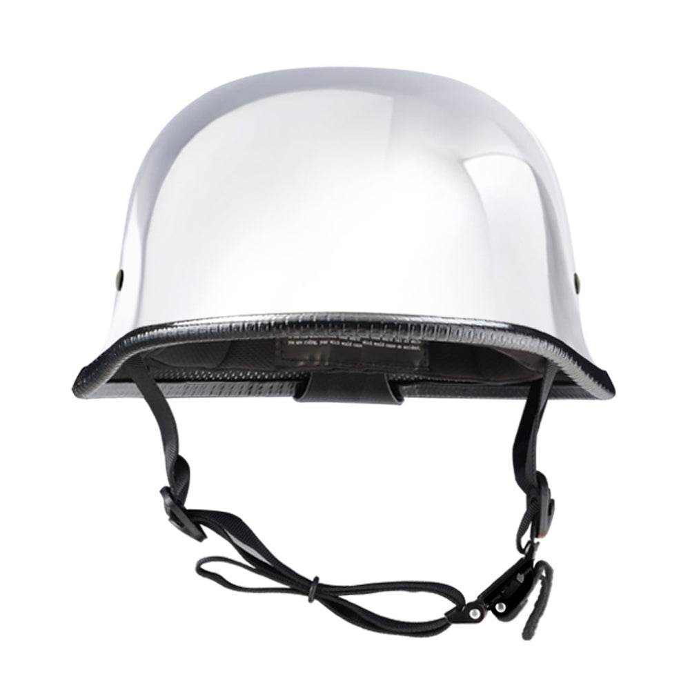 Lightweight Mayan DOT Germanator Helmet / Chrome - Beanie Helmets