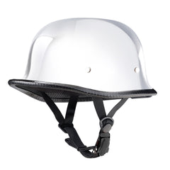 Lightest-Smallest-Low-Profile-Mayan-German-Style-Chrome-DOT-ECE-AUS-NZS-Certified-Motorcycle-Half-Beanie-Helmets