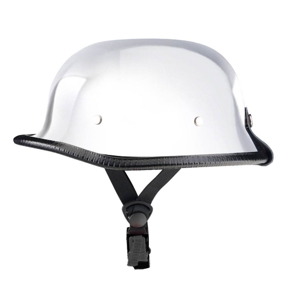 Lightweight Mayan DOT Germanator Helmet / Chrome - Beanie Helmets
