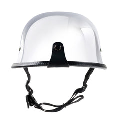 Lightest-Smallest-Low-Profile-Mayan-German-Style-Chrome-DOT-ECE-AUS-NZS-Certified-Motorcycle-Half-Beanie-Helmets