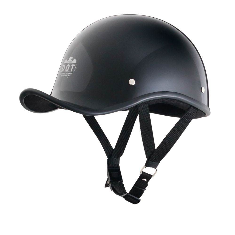 Lightweight Reversible DOT Curve Helmet / Gloss Black - Beanie Helmets