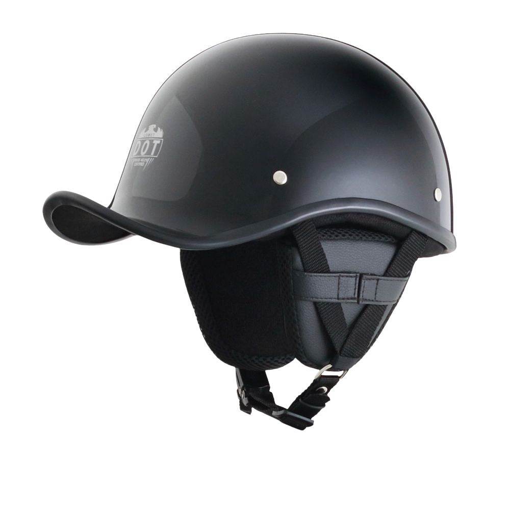 Lightweight Reversible DOT Curve Helmet / Gloss Black - Beanie Helmets