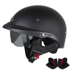 Sturgis-Style-DOT-Half-Face-Motorcycle-Helmet-with-Retractable-UV-Lens-Quick-release-buckle-Helmet-for-Men-Woman-Retro-Vintage-City-Motorbike