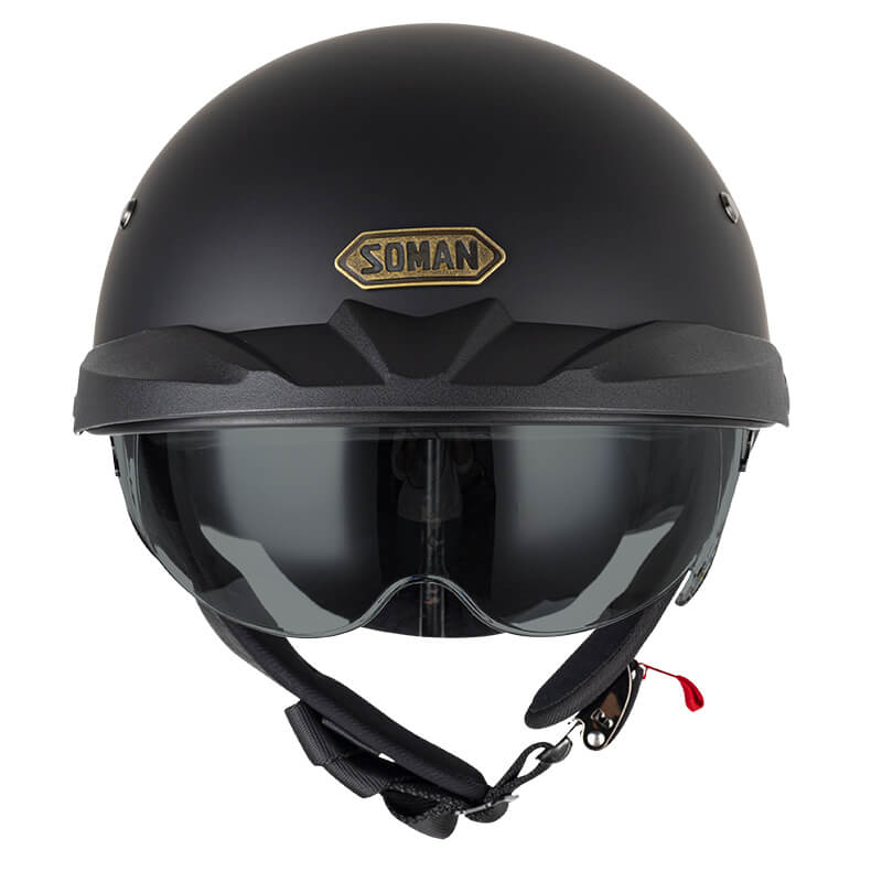 Sturgis-Style-DOT-Half-Face-Motorcycle-Helmet-with-Retractable-UV-Lens-Quick-release-buckle-Helmet-for-Men-Woman-Retro-Vintage-City-Motorbike