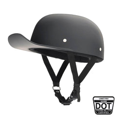 Baseball Pro DOT Half Helmet / Matte Black - Beanie Helmets