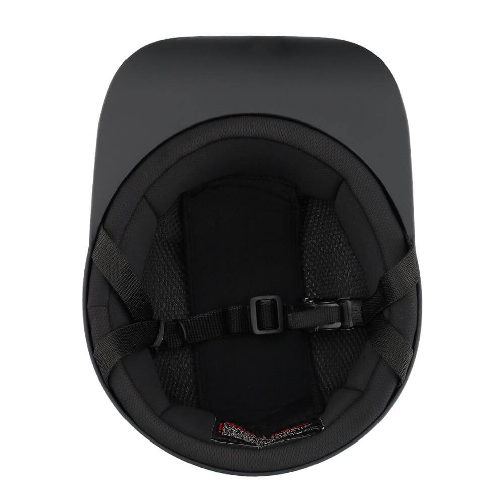 Baseball Pro DOT Half Helmet / Gloss Black - Beanie Helmets