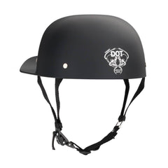 Baseball Pro DOT Half Helmet / Matte Black - Beanie Helmets