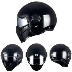 'Air Force' Open Helmet with Retractable Visor - Beanie Helmets