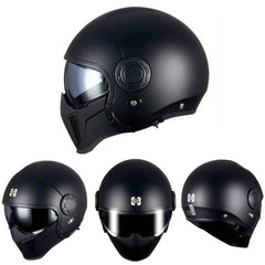 'Air Force' Open Helmet with Retractable Visor - Beanie Helmets