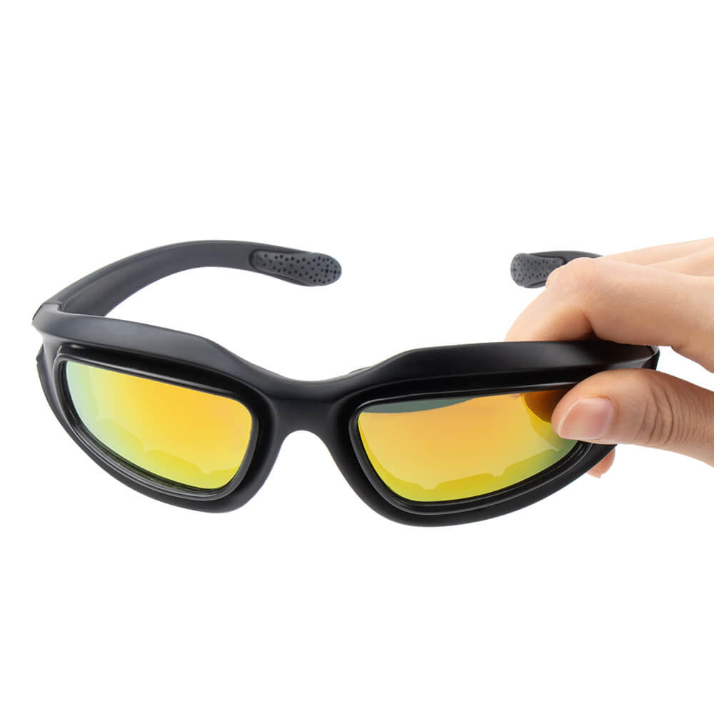 Durable Polarized Riding Goggles - 4 Lens Kit