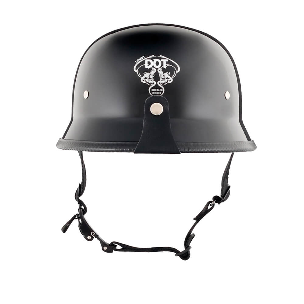 Lightweight Mayan DOT Germanator Helmet / Gloss Black