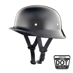 Lightweight Mayan DOT Germanator Helmet / Gloss Black - Beanie Helmets