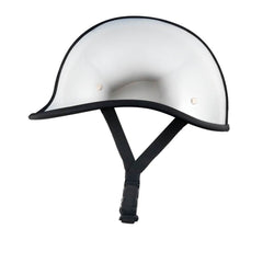 Low Profile Reversible DOT Polo Helmet / Chrome - Beanie Helmets