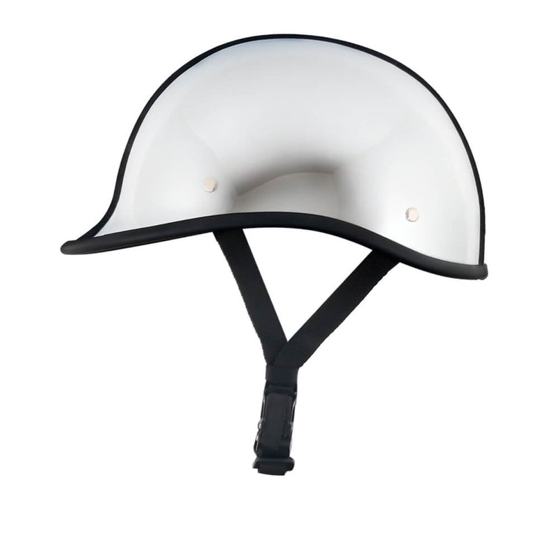 Low Profile Reversible DOT Polo Helmet / Chrome