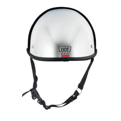 Low Profile Reversible DOT Polo Helmet / Chrome