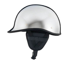 Low Profile Reversible DOT Polo Helmet / Chrome - Beanie Helmets