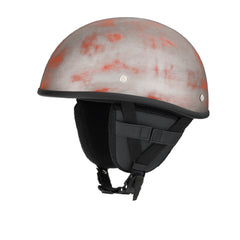 Lightweight SOA Style DOT Beanie Helmet / Rust