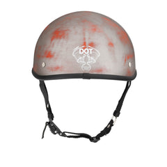 Lightweight SOA Style DOT Beanie Helmet / Rust