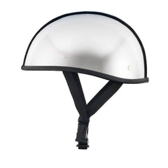 Lightweight SOA Style DOT Beanie Helmet / Chrome - Beanie Helmets