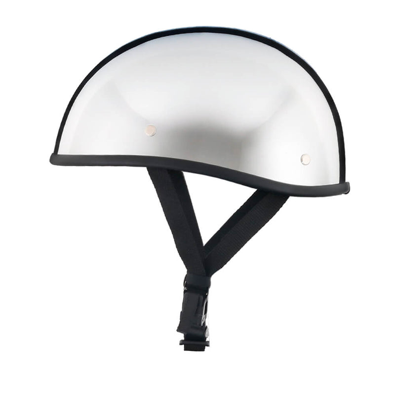 Lightweight SOA Style DOT Beanie Helmet / Chrome