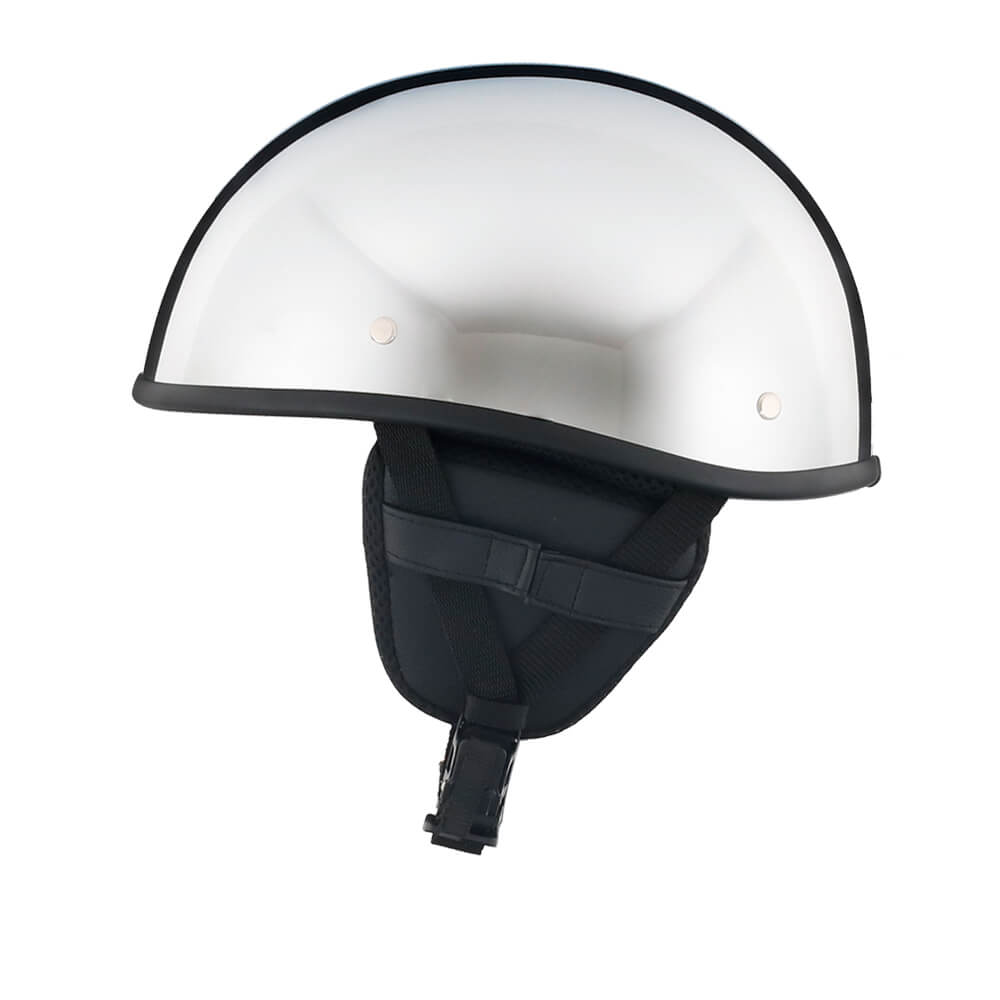 Lightweight SOA Style DOT Beanie Helmet / Chrome