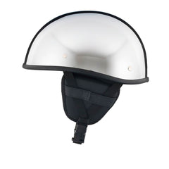 Lightweight SOA Style DOT Beanie Helmet / Chrome - Beanie Helmets