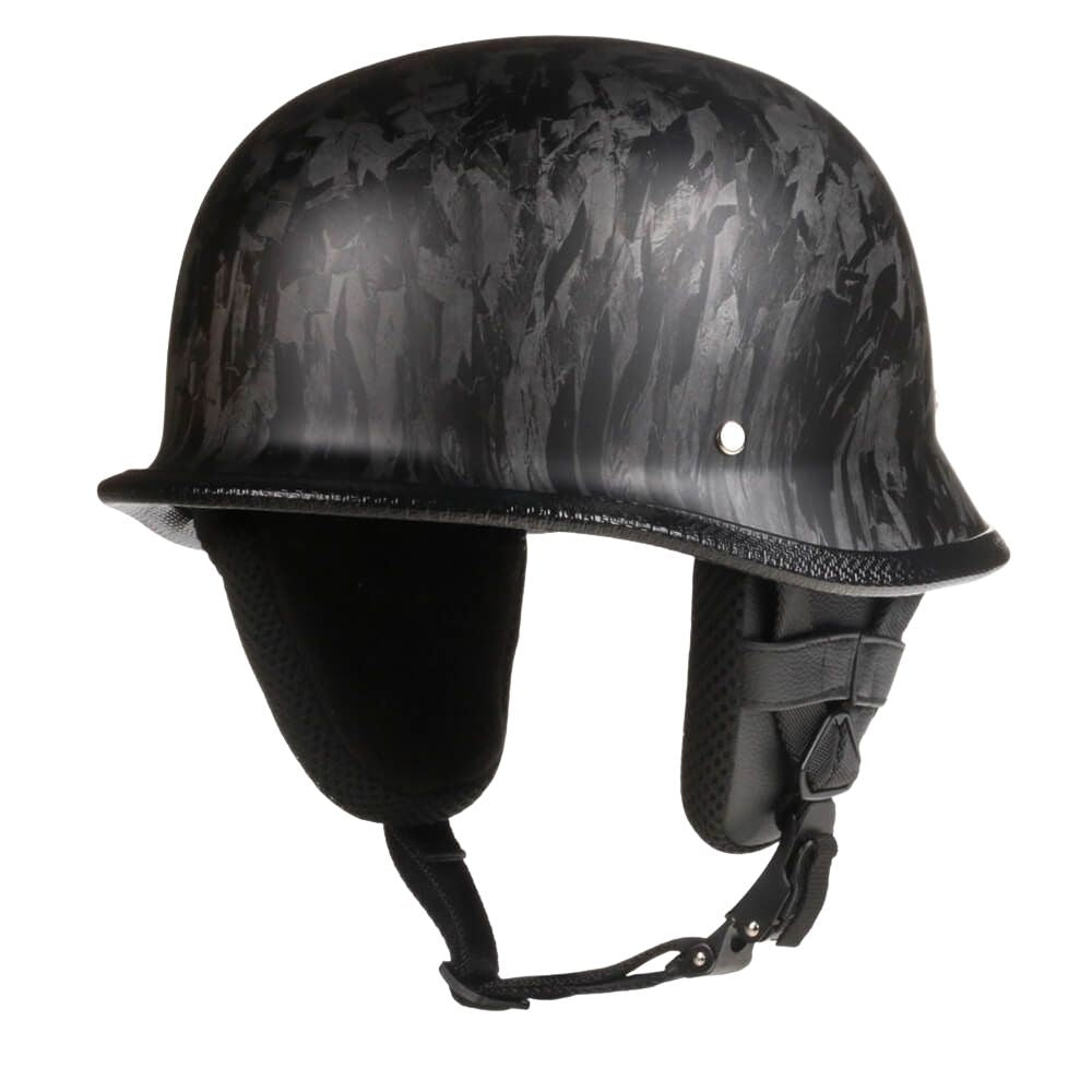 Lightest-Strongest-Carbon-Fiber-Low-Profile-Mayan-German-Style-DOT-AUS-NZS-Approved-Motorcycle-Half-Helmet