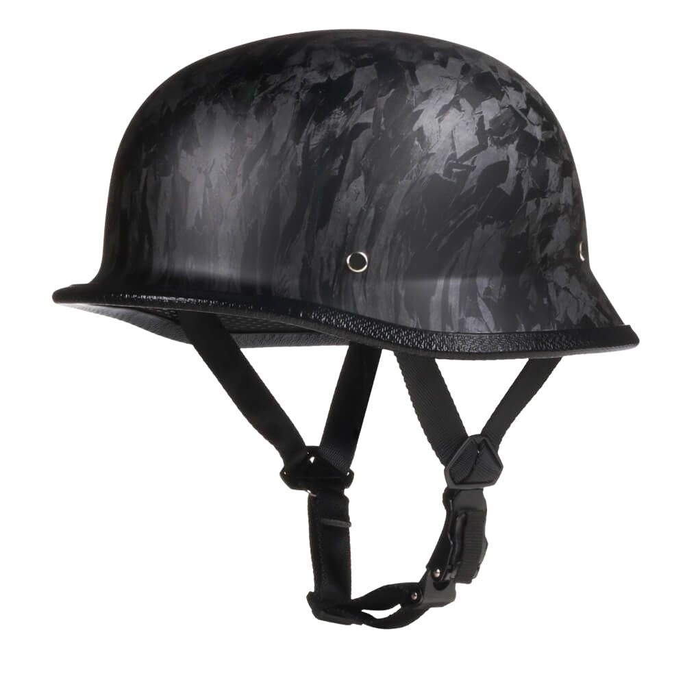 Lightest-Strongest-Carbon-Fiber-Low-Profile-Mayan-German-Style-DOT-AUS-NZS-Approved-Motorcycle-Half-Helmet