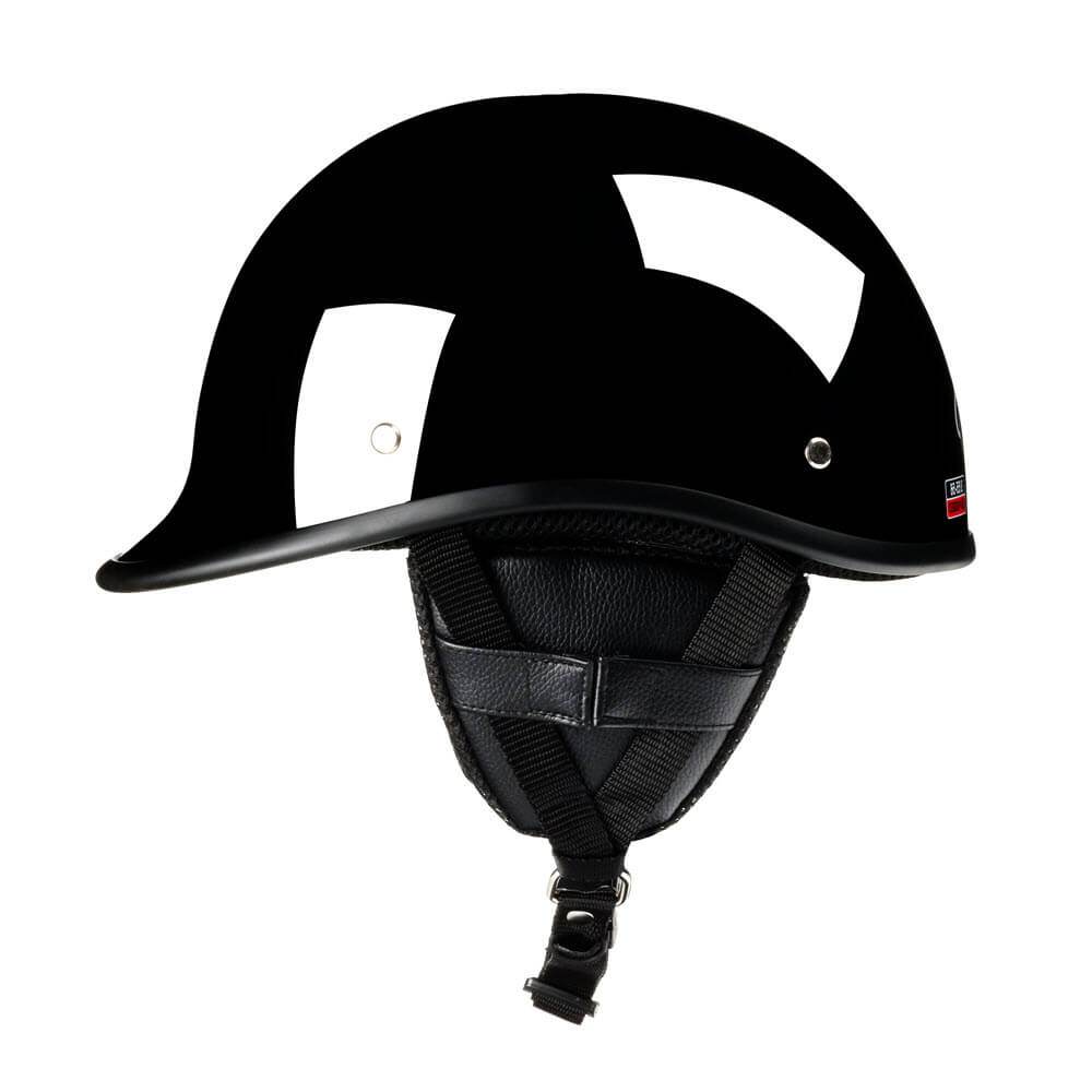 Low Profile Reversible Polo AS/NZ Helmet - Gloss Black - Beanie Helmets