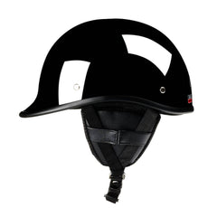 Low Profile Reversible Polo AS/NZ Helmet - Gloss Black - Beanie Helmets
