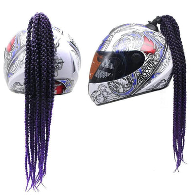 Helmet Pigtail Dreadlocks Braid - Beanie Helmets