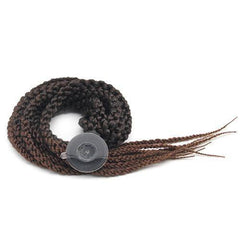 Helmet Pigtail Dreadlocks Braid Dark Brown