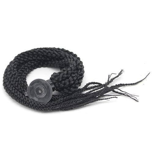 Helmet Pigtail Dreadlocks Braid Dark Gray