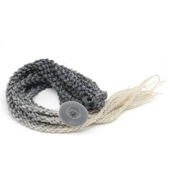 Helmet Pigtail Dreadlocks Braid Gray