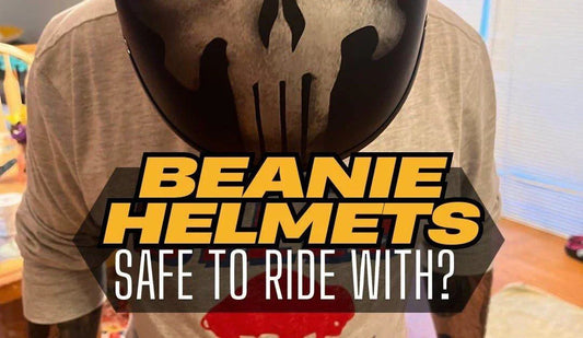 beanie and motorcycle helmet German Solid DOT approved half shell helmet Low profile beanie helmet design Bold Ride or Die graphic style Lightweight and comfortable fit Ideal for cruiser and chopper riders Minimalist biker helmet look Secure fit for everyday riding This custom beanie motorcycle helmet combines attitude Beanie Helmets Blog