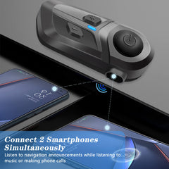 Hands-Free Bluetooth 5.3 Waterproof Helmet Headset