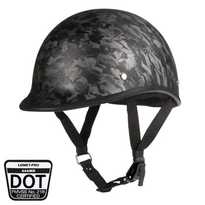 Low Profile Reversible DOT Polo Helmet / Carbon Fiber - Beanie Helmets