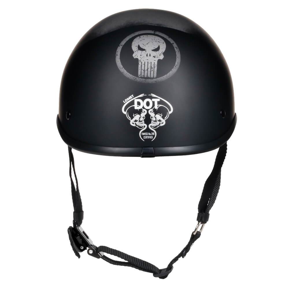 Low Profile Reversible DOT Polo Helmet / Punisher - Beanie Helmets