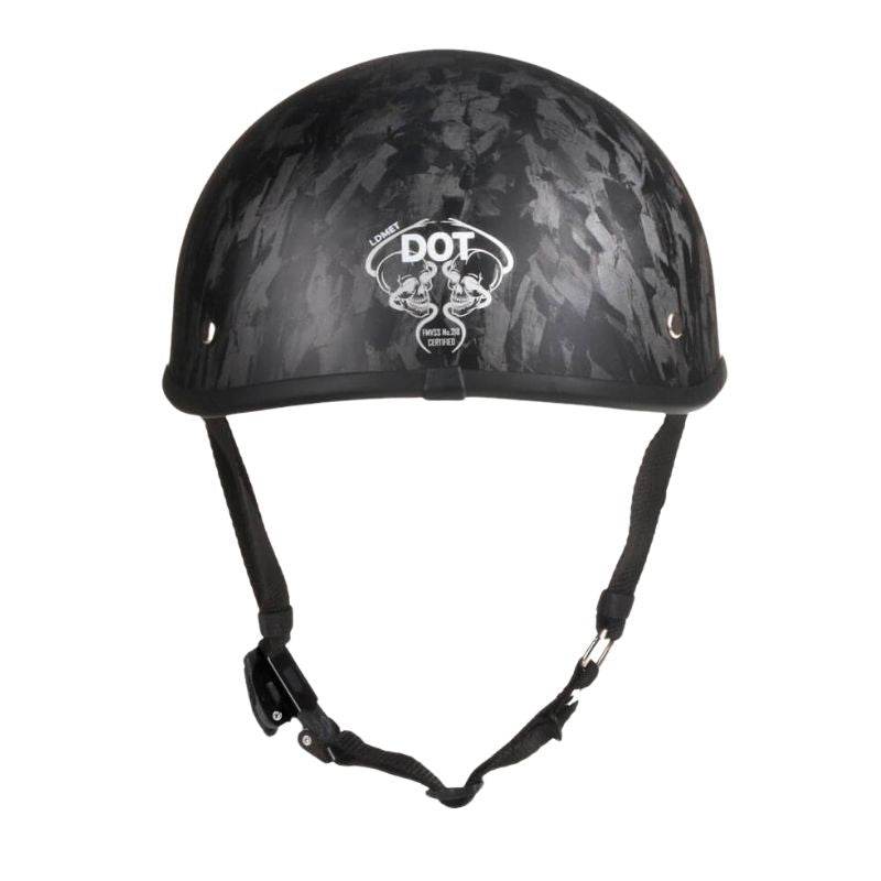 Lightweight SOA Style DOT Beanie Helmet - Carbon Fiber - Beanie Helmets