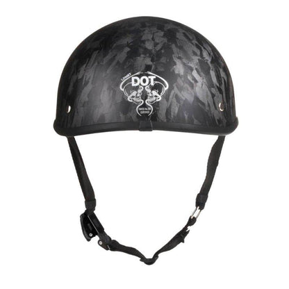 Lightweight SOA Style DOT Beanie Helmet - Carbon Fiber - Beanie Helmets