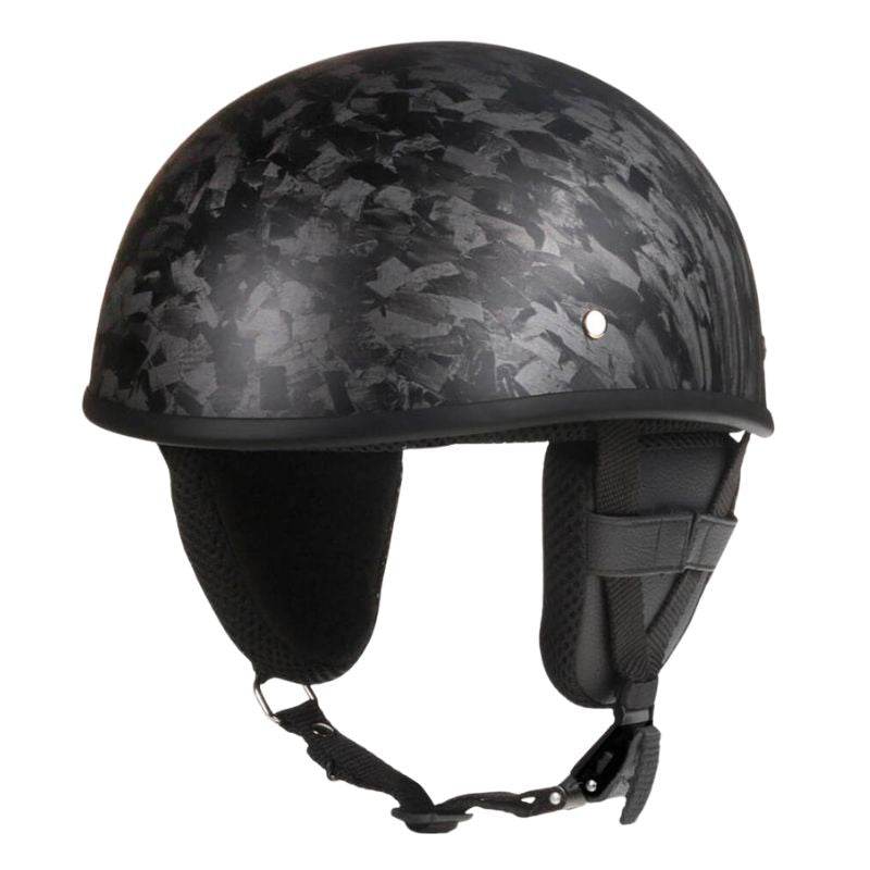 Lightweight SOA Style DOT Beanie Helmet - Carbon Fiber - Beanie Helmets