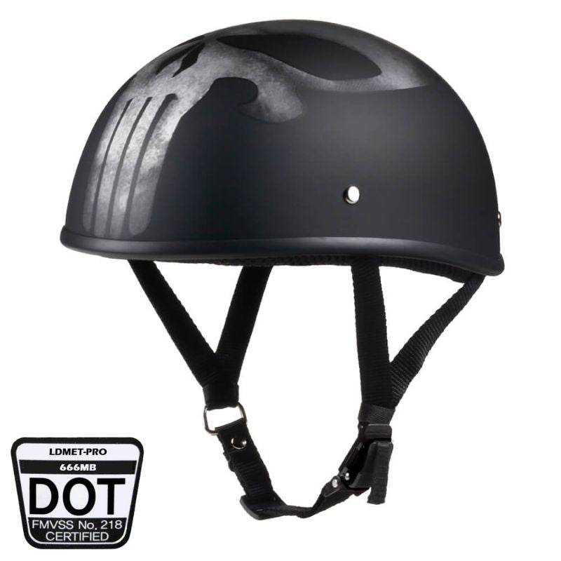 Lightweight SOA Style DOT Beanie Helmet / Skull - Beanie Helmets