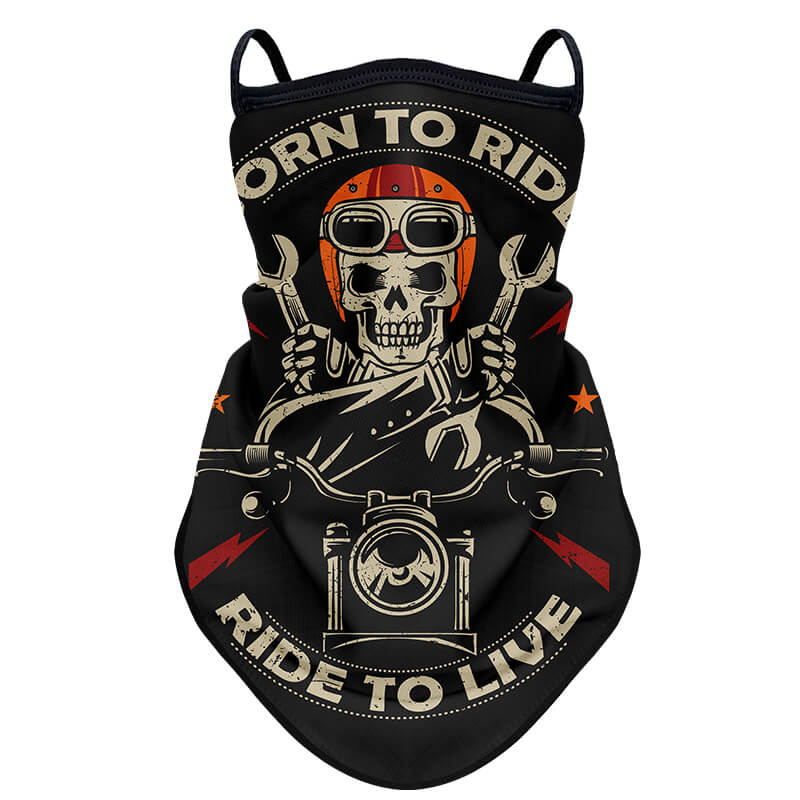 Breathable UV-Block Neck Gaiter Bandana for motorcycle and ATV riders  - BeanieHelmets