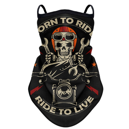 Breathable UV-Block Neck Gaiter Bandana for motorcycle and ATV riders  - BeanieHelmets