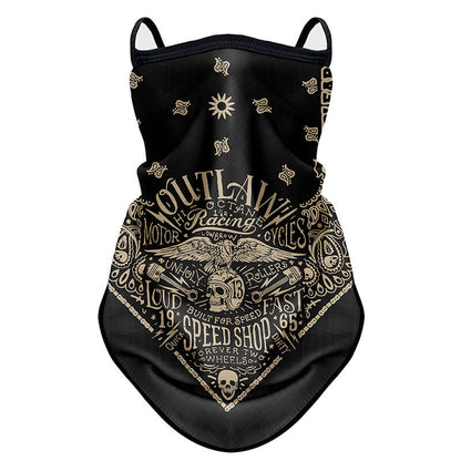 Breathable UV-Block Neck Gaiter Bandana for motorcycle and ATV riders  - BeanieHelmets