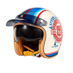 Open Helmet with Retractable Visor