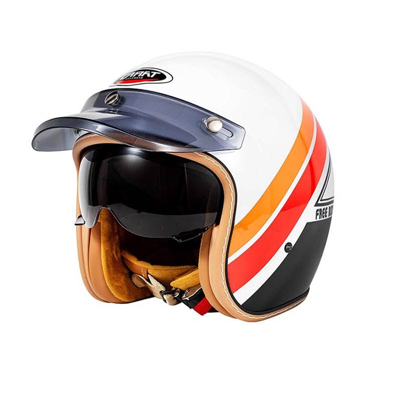Open Helmet with Retractable Visor - Beanie Helmets