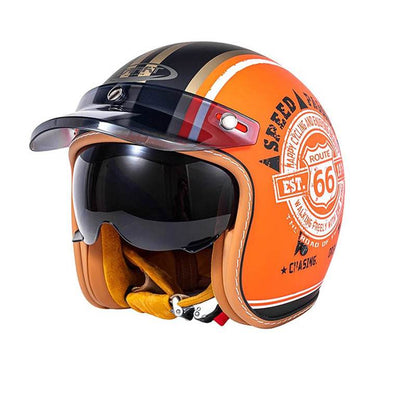 Open Helmet with Retractable Visor - Beanie Helmets